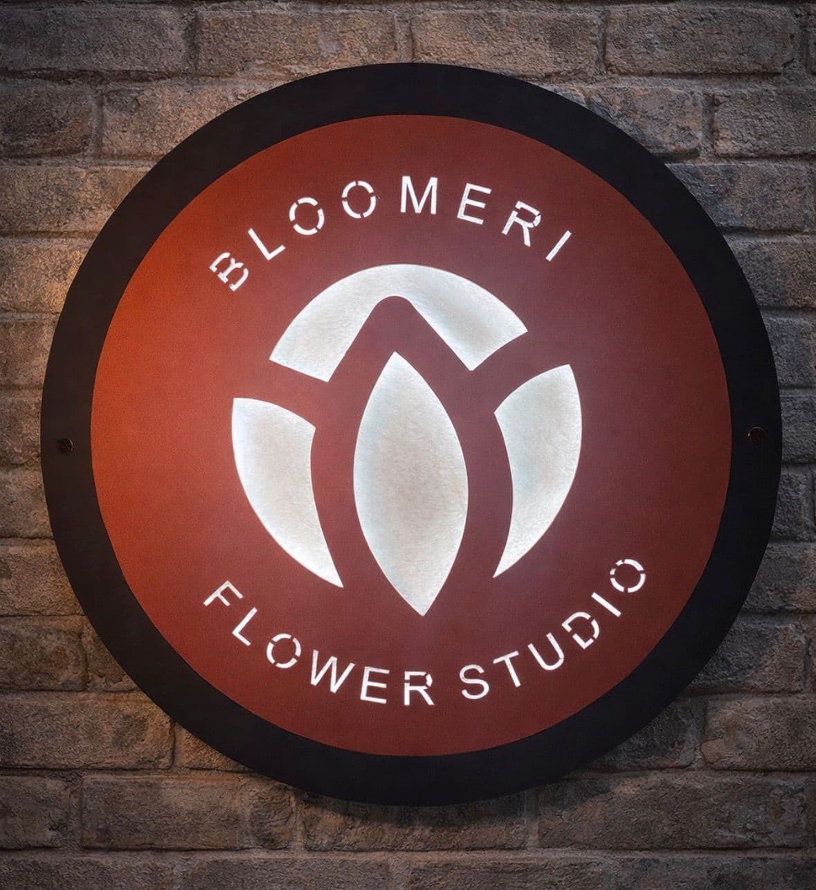 Bloomeri Flower Studio için üretilen LED tabela