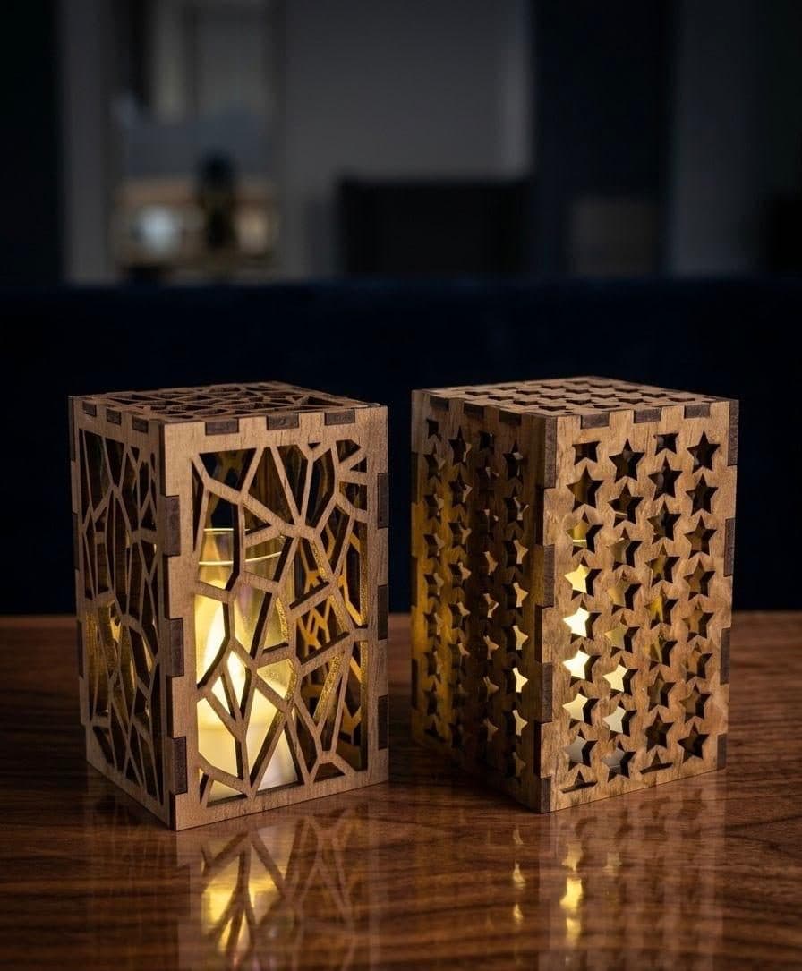 Dekoratif MDF Mumluk 2'li Set