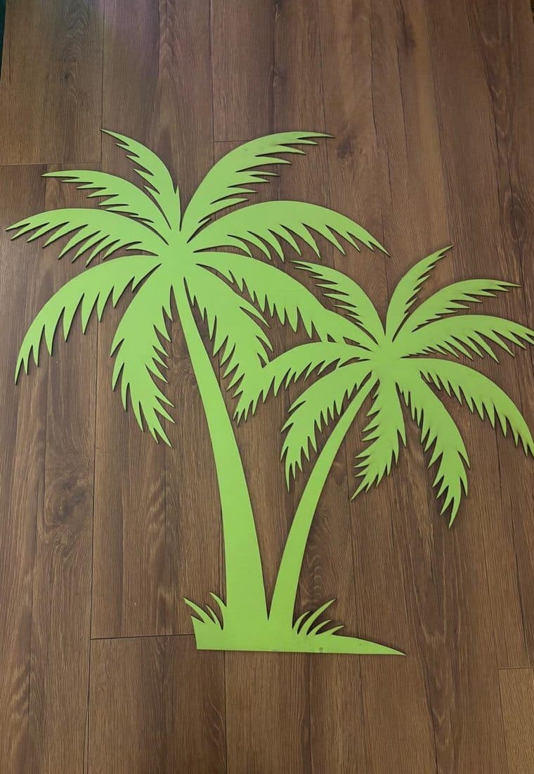 Palmiye Ağacı 6mm Kalın MDF Tablo