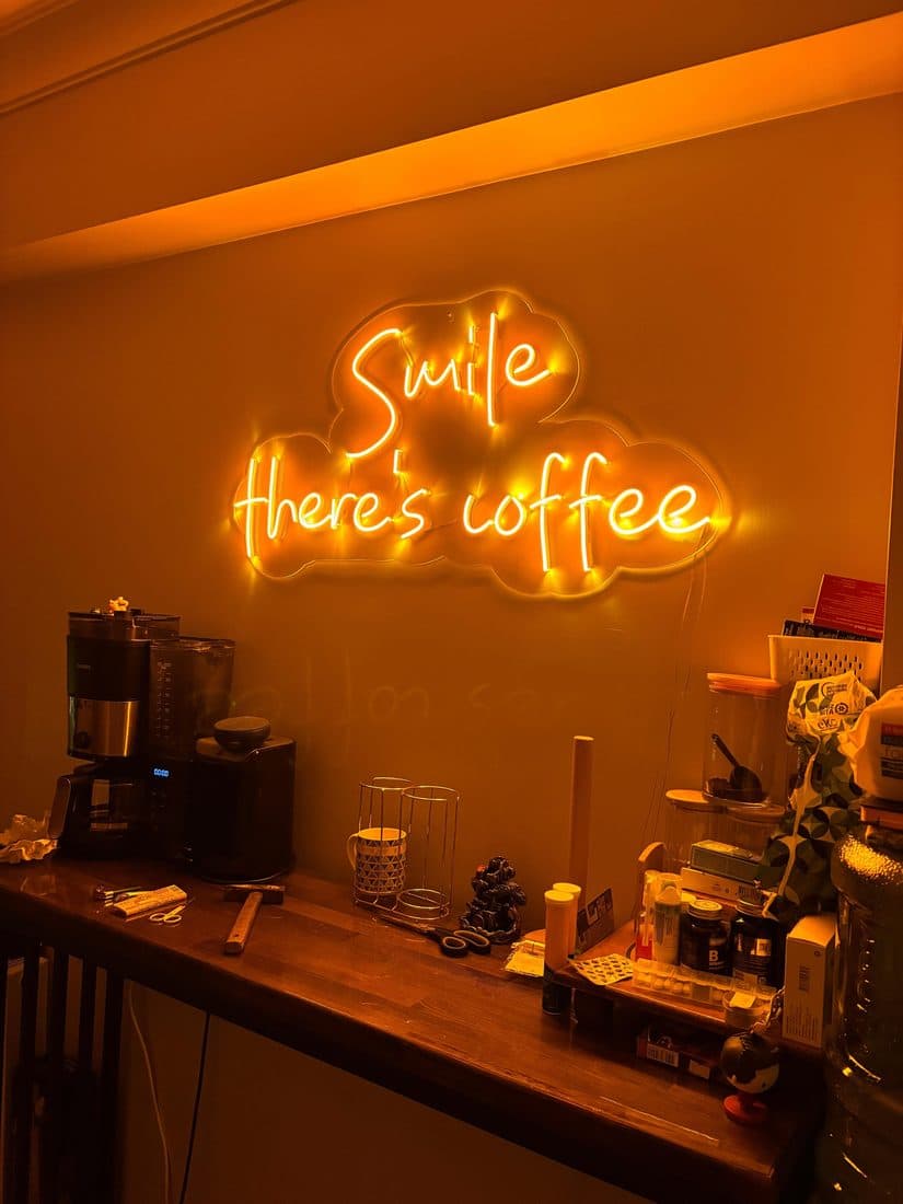 Smile Coffee LED Neon Tablo