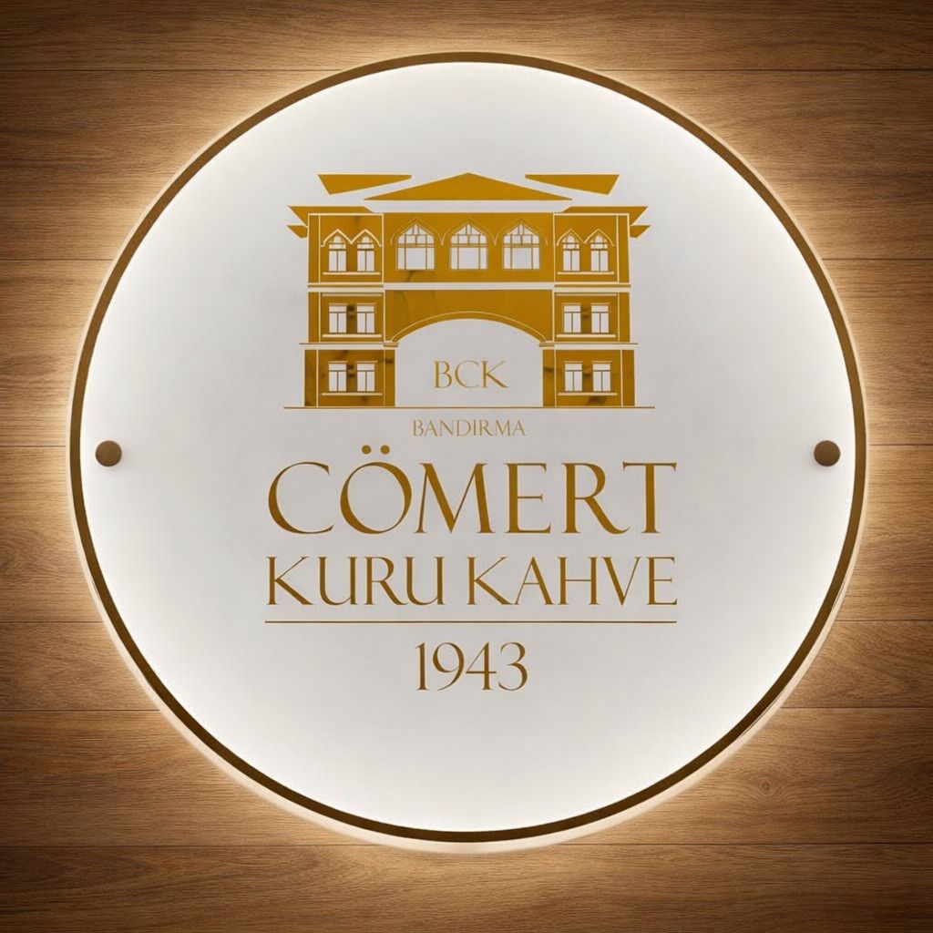 Cömert Kuru Kahve LED Logo Tabela - Bandırma 1943